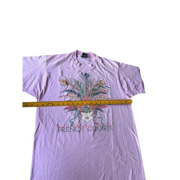 Vintage RARE 1990s New Orleans French Quarter Graphic T-Shirt - Made In USA - XL - Picture 8 of 8